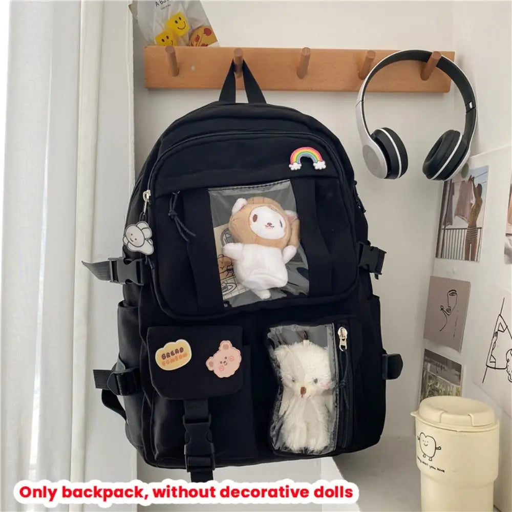 Multifunctional Waterproof Book Bag Nylon Large Capacity Backpack Travel Backbag Gift