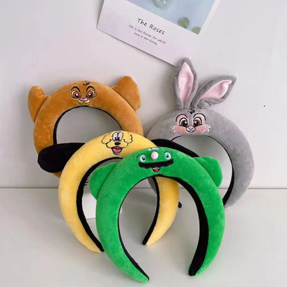 Instagram style Korean super cute doll hairband, internet celebrity face wash hairband, cute and funny hairband headband, female