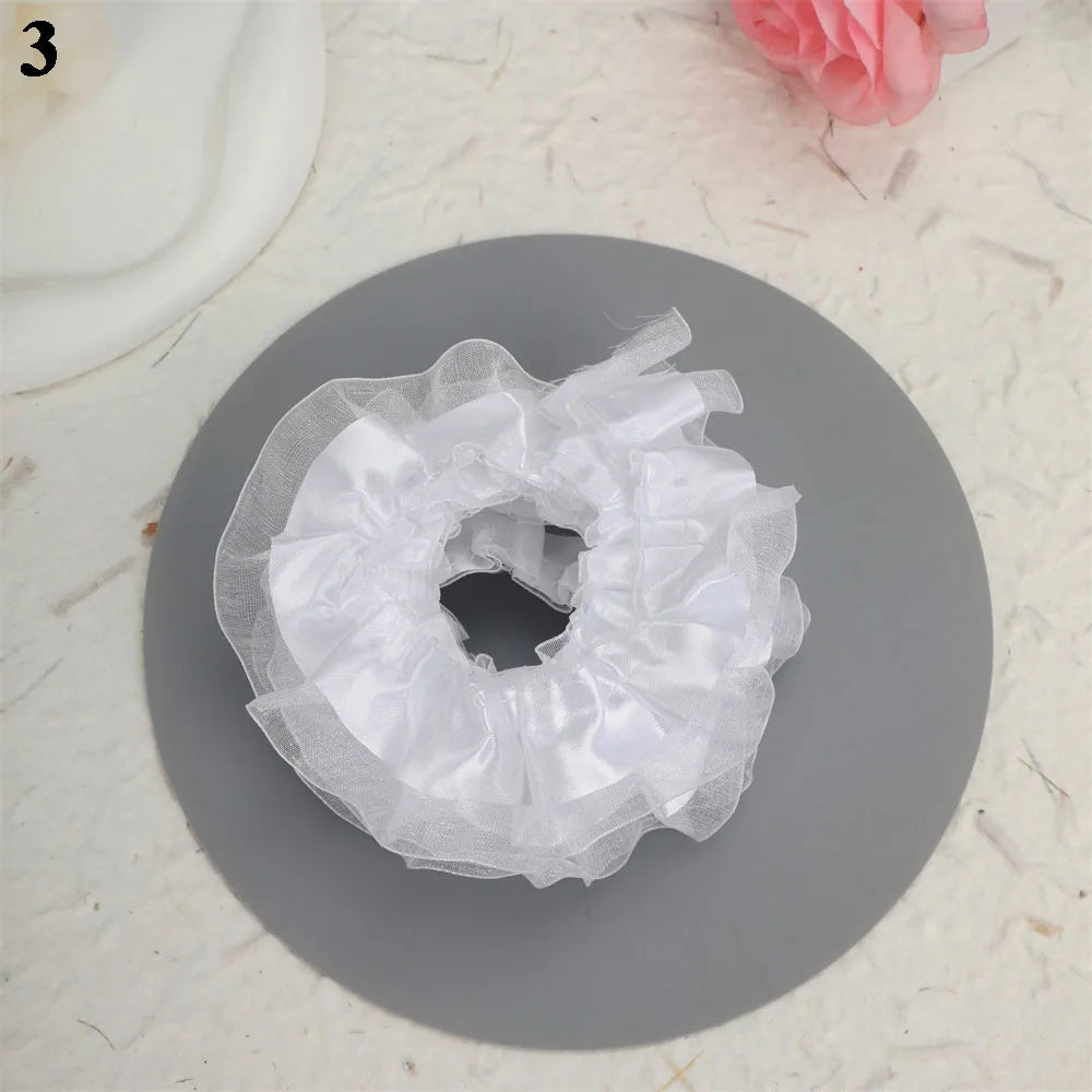 10Pcs Sweet Plush DIY Photocard Holder Handmade Material Korean Idol Photo Card Holder Lace Strips Cute Cartoon Ears Accessories