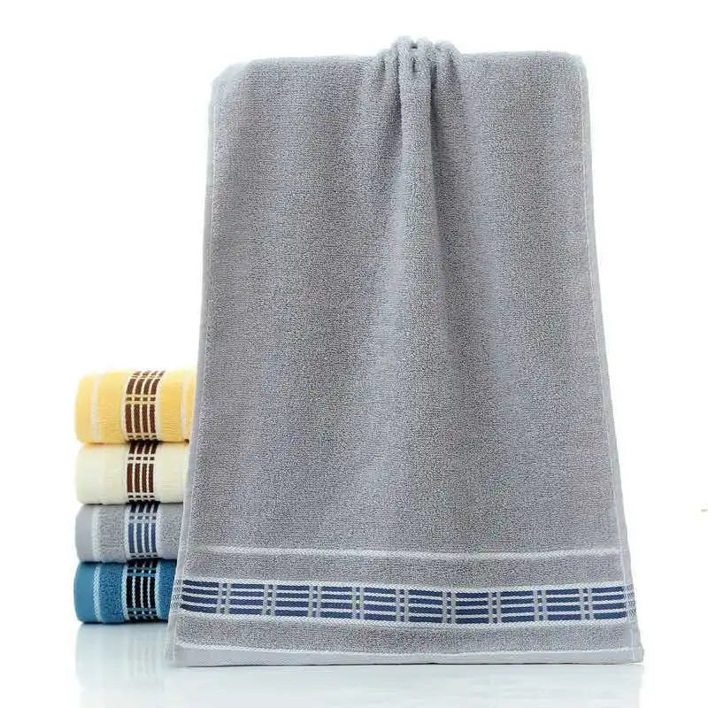 33 * 73cm Cotton Towel Soft Comfortable Thickened Absorbent and Quick Drying Face Towel and Shower Towel Adult Home Daily Gift