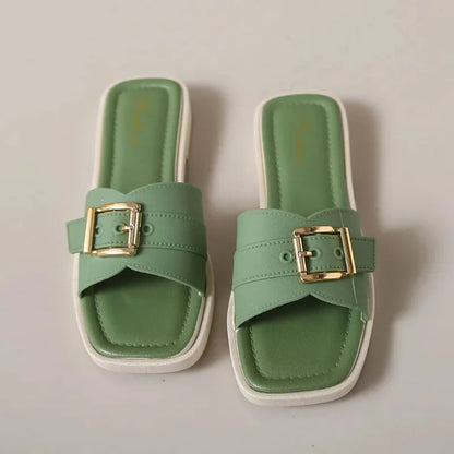 Hot Sale Of The Season New Comfortable Casual Beach Slippers Fashionable Outdoor Wear Slip-On Flat Bottom Cool Sandals PVC Mater