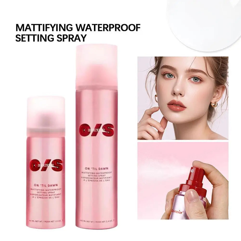 Delicate Matte Setting Spray Oil Control Waterproof Quick Fix Refreshing Long Lasting Face Beauty Cosmetic