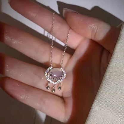 Shiny Zircon Star Necklace for Women Fairy Crystal Pendant Necklace Delicate Collar Chain Anniversary Jewelry Gift Accessories