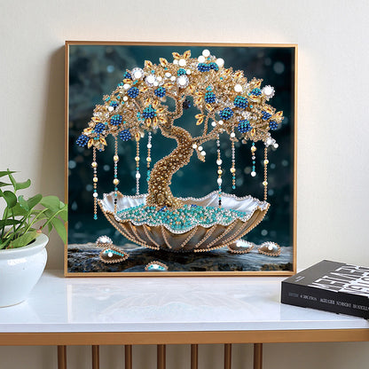 DIY money tree Special Shape Diamond Art Painting Kit for Adult Beginner,Crystal Diamond Dot Kit for Home Wall Decoration Gift