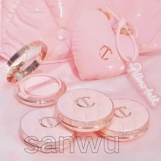 C/T Lasting Shimmer Highlighter Powder Moisture Oil Control Nature Show Complexion Two-color Heart Shape Powder Blusher