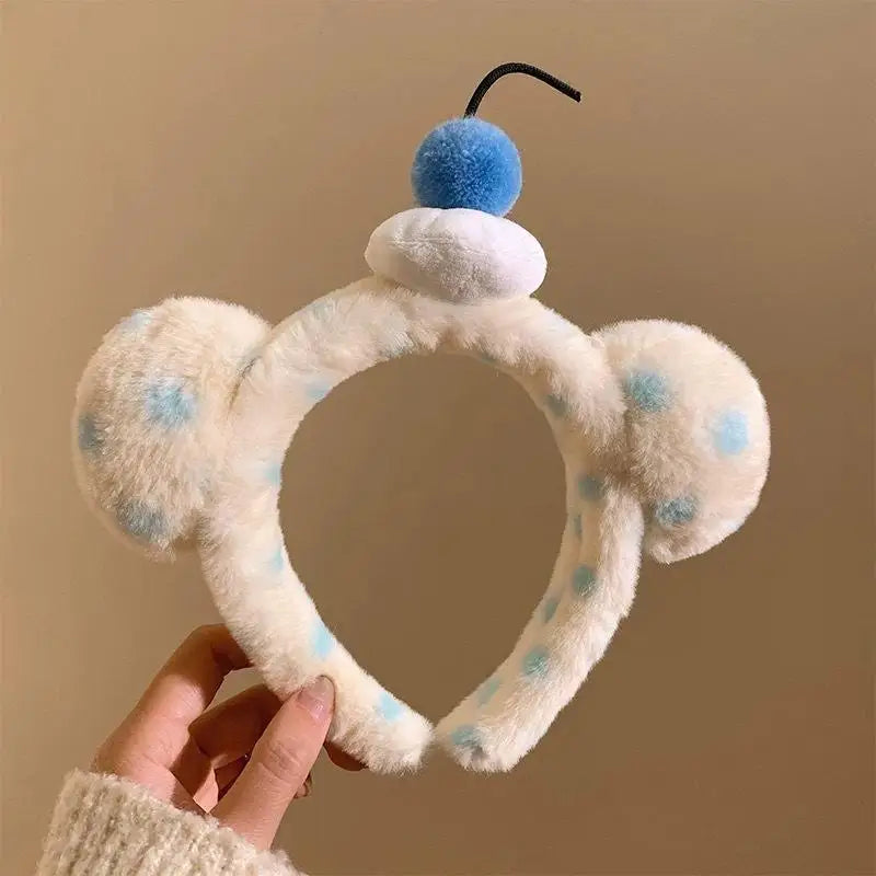 1PC Cute Cartoon Shark Crab Plush Hairband Women Hair Hoop Headdress Headband Hair Accessories Girl Gift