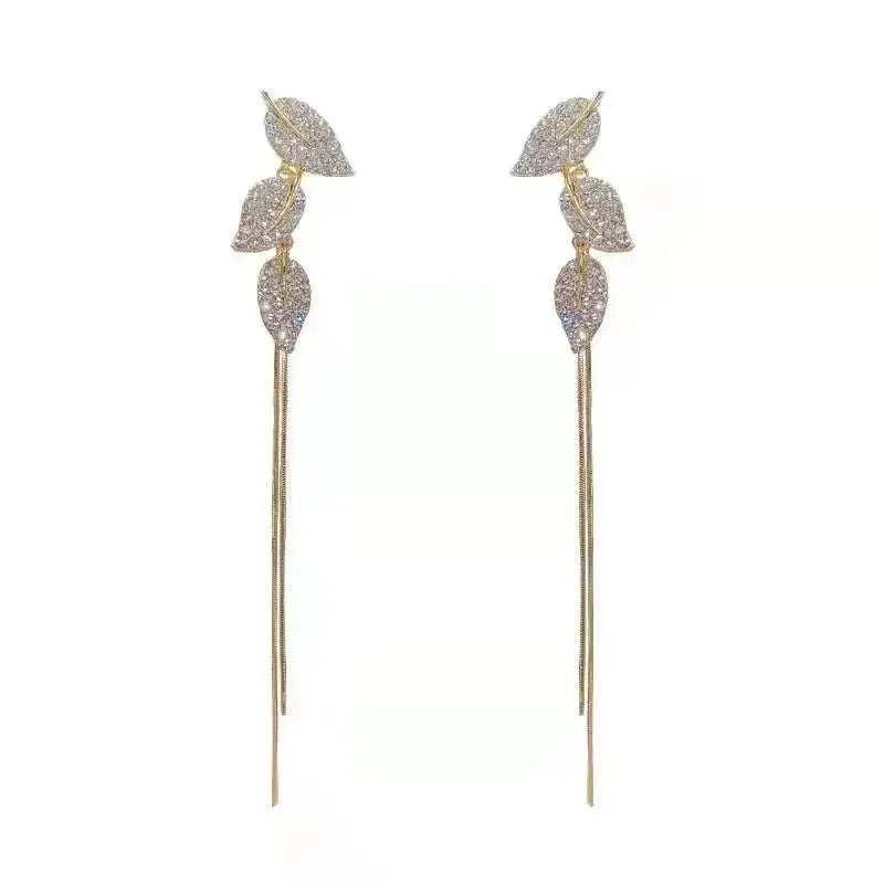 925 Silver Needle Korean Fashion Long Chain Tassel Earrings For Women Metal Earing Jewelry 2026 Trending Women's Drop Earrings