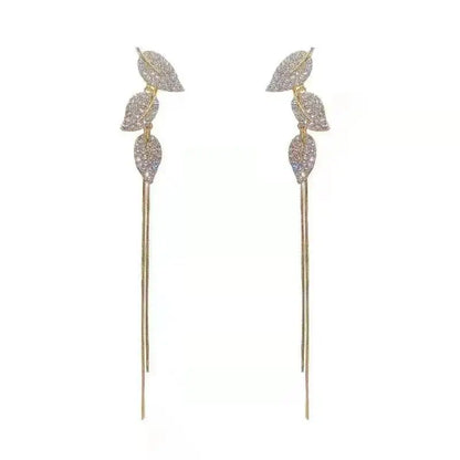 925 Silver Needle Purple Butterfly Long Tassel Earrings For Women Jewelry 2026 Trending Korean Fashion Luxury Crystal Earrings