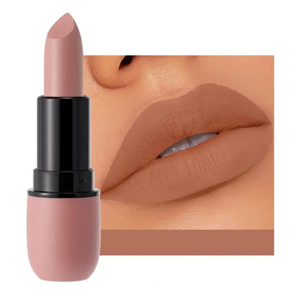 Mild Lip Stick Smooth Application Women Lipstick Non-caked Lip Makeup Non-greasy Matte Lipstick