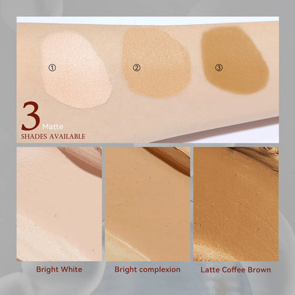 Longlasting Non-Transfer Full Coverage SPF Foundation Stick Lightweight Breathable Natural Finish Makeup Sun Protection Oil-Free