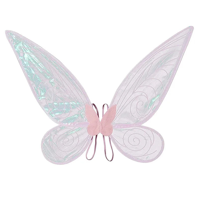 Kids Butterfly Headband Wings Cute Party Props with Fairy Wand Glitter Butterfly Dressing Up Fairy Wing Cosplay Costume