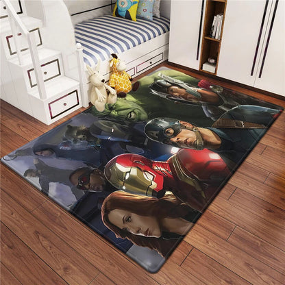 Marvel Series Customizable Carpets for Home Decor - Ideal for Bedrooms Living Rooms Sofas Camping Picnics Children's Rooms