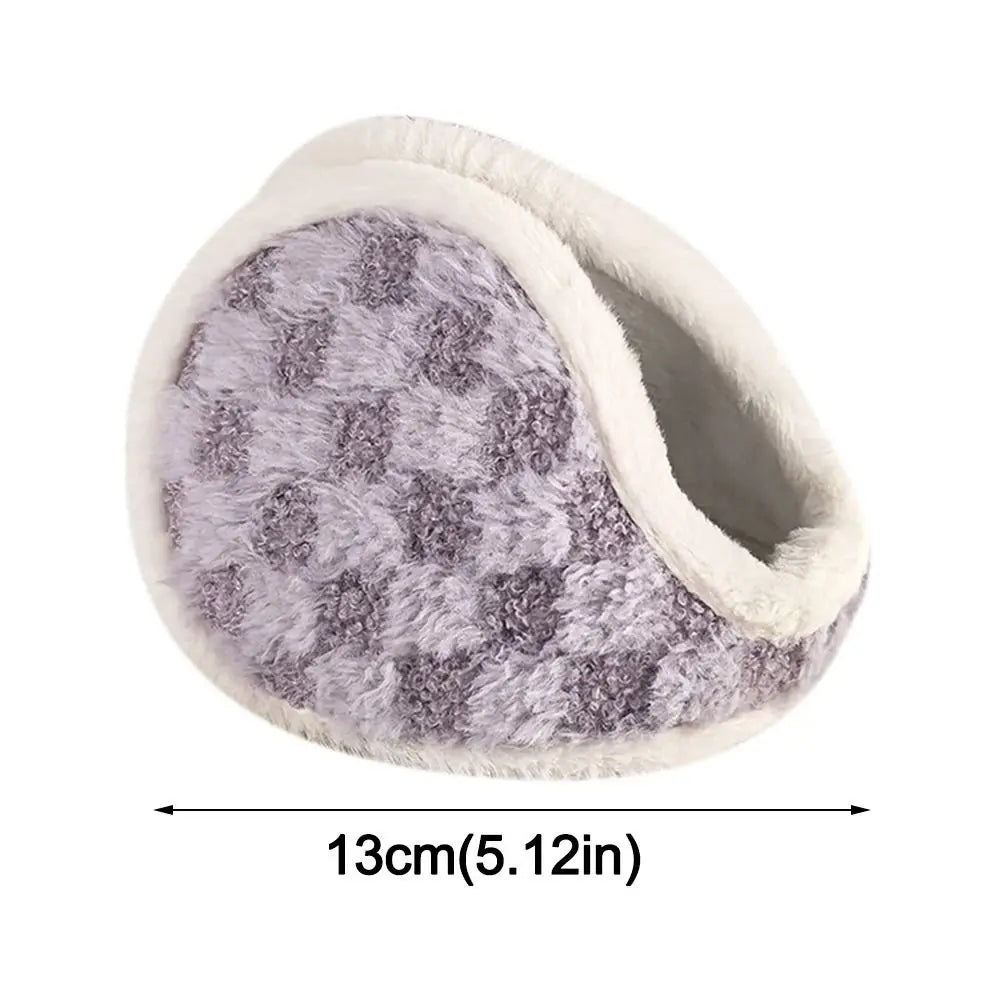 Fashion Coldproof Autumn Winter Earmuffs Thicken Warm Plush Women Men Ear Muffs Comfortable Windproof Earflap Outdoor