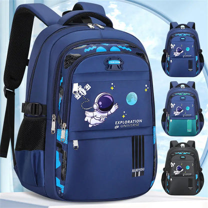 Astronaut Backpack for Boys and Girls Teens Large Capacity School Bag for Students Lightweight Breathable School Bag