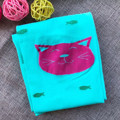 Girls Stockings Kids Tights Spring Autumn Cat Fish Children Pantyhose Stockings Clothes Toddlers Kitty Legging Bodysuits