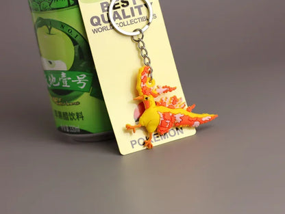 Pokemon Keychain Pikachu Anime Action Figure Toy Kawaii Cartoon Fashion Charmander Psyduck Doll Keyring Car Bag Pendant Kid Gift