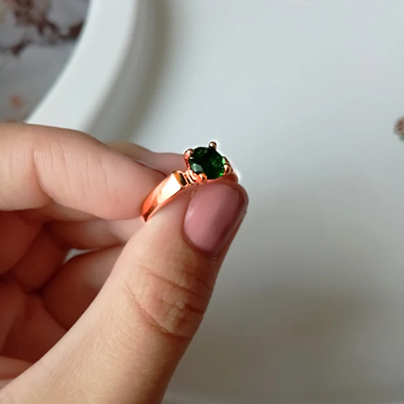 Wedding Engagement Ring For Women 4 Claws Multicolor Optional AAA+Cubic Zirconia Fashion Jewelry Gift For Lover R053 R813