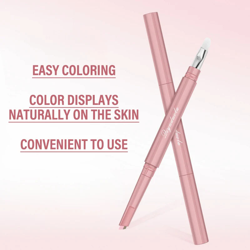 Dual-Tone Under-Eye Lying Silkworms Pencil Nude Pink Matte Highlighting Shadow Pencil Brightening Cream Aegyo Sal Makeup Pen