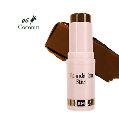 Face Makeup Stick Foundation Cream 6 Color Moisturizing Full Coverage Dark Skin Tone Natural Matte Concealer Professional Makeup