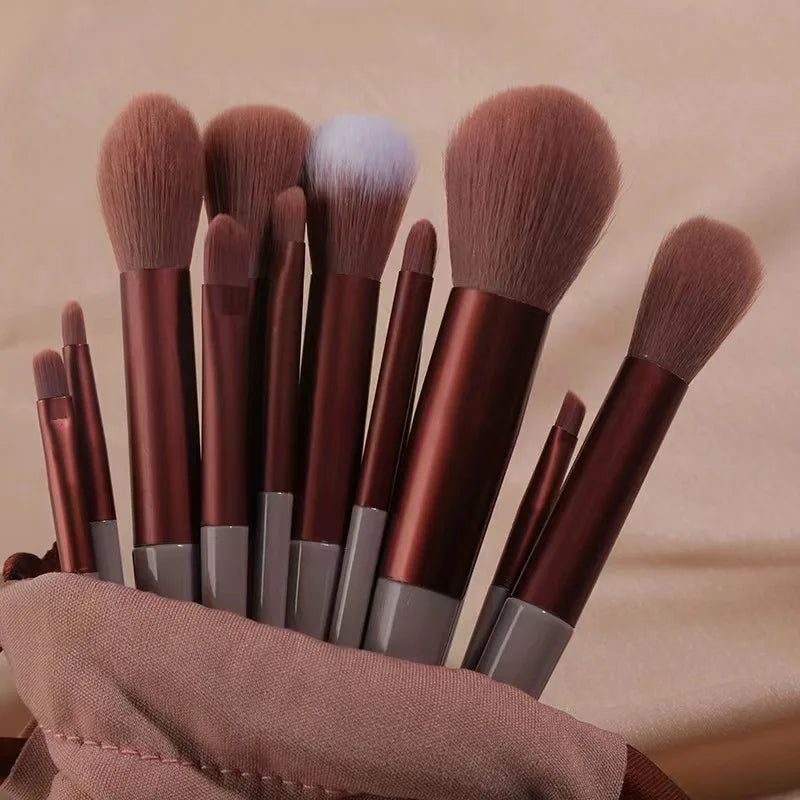 13 Pcs Makeup Brushes Set Eye Shadow Foundation Women Cosmetic Powder Blush Blending Beauty Make Up Tools For Beginner Hotting