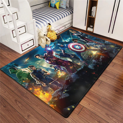 Marvel Series Customizable Carpets for Home Decor - Ideal for Bedrooms Living Rooms Sofas Camping Picnics Children's Rooms