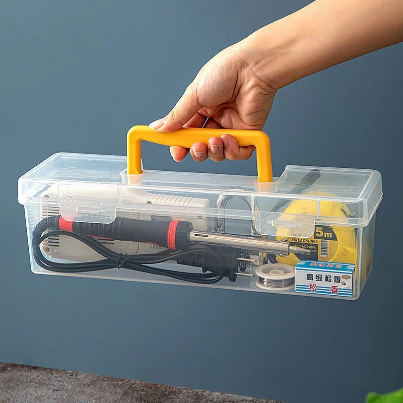 1/7pcs Tool Parts Storage Box , Multi-Compartment Transparent Organizer for Home Use, Portable Sorting Box for Screws, Wrenches