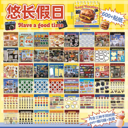 MINKYS Kawaii 45 sheets DIY Decorative Sticker Book Journal Material Kpop Stickers Kids Gift School Stationery