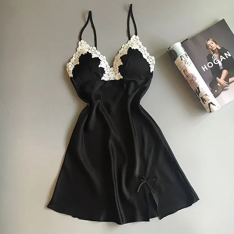 Nightgown for Women's Pajamas Short Skirt Sexy Tempting Home Clothes Night Shirts Catch Dress Sleeping Lingerie Body Hot Pyjamas