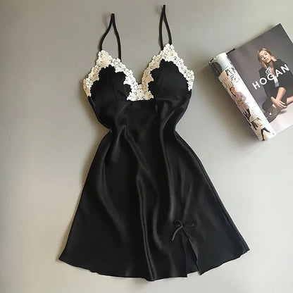 Nightgown for Women's Pajamas Short Skirt Sexy Tempting Home Clothes Night Shirts Catch Dress Sleeping Lingerie Body Hot Pyjamas
