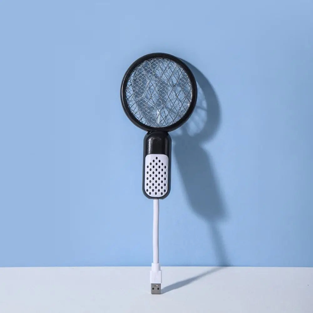 Compact Mini USB Mosquito Swatter UV Light Electric Shock Insect Racket Security Net Portable Fly Bug Zapper Camping