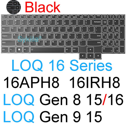 Keyboard Cover for Lenovo LOQ Gaming 15 16 17 15AHP10 15IRX10 17IRX10 15ARP9 15IAX9 15AHP9 11 Silicone Protector Skin Case 15.6