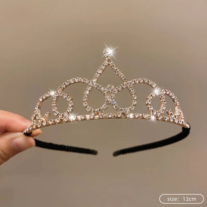 Silver Color Crystal Tiaras and Crowns Rhinestone Prom Diadem Crown Tiara for Women Bride Bridal Wedding Hair AccessoriesJewelry