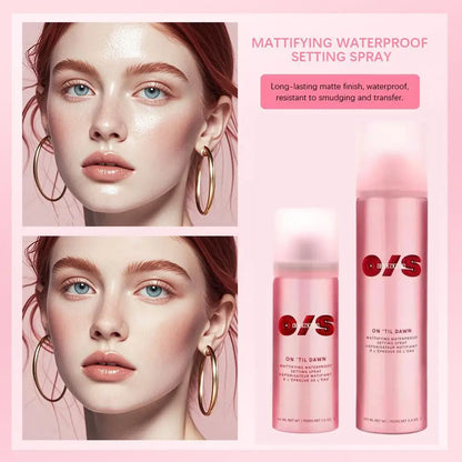 Delicate Matte Setting Spray Oil Control Waterproof Quick Fix Refreshing Long Lasting Face Beauty Cosmetic