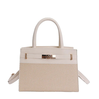 Fashionable Versatile Women's Handbag 2025 New Style Commuter Single Shoulder Crossbody Bag Trendy PU Material Medium Size Zi...