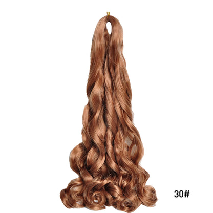 Loose Wave Spiral Curl Braids Synthetic Hair French Curls Braiding Hair Extensions High Temperature Ombre Pre Stretched Hair