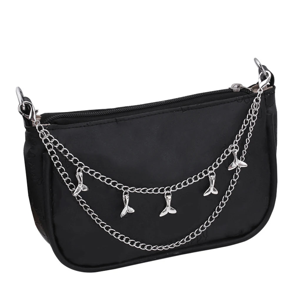 Bag Decoration Metal Chain Strap Pants Clothing Chain Shoulder Bags Chain Bag Handle Pendant With Lobster Buckle Multi-layer DIY