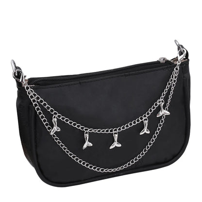 Bag Decoration Metal Chain Strap Pants Clothing Chain Shoulder Bags Chain Bag Handle Pendant With Lobster Buckle Multi-layer DIY