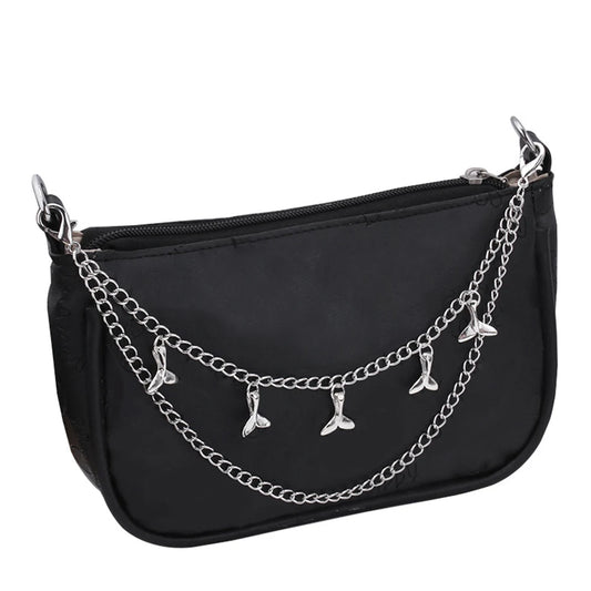 Bag Decoration Metal Chain Strap Pants Clothing Chain Shoulder Bags Chain Bag Handle Pendant With Lobster Buckle Multi-layer DIY