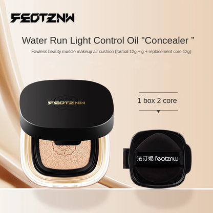 Feotznw Fineless Skin Cushion, Cover Cushion, Waterproof and Sweat-Proof, Moist and Delicate. Makeup Cover Cushion, Replace Shipping. Not Easy to Use Without Erasable