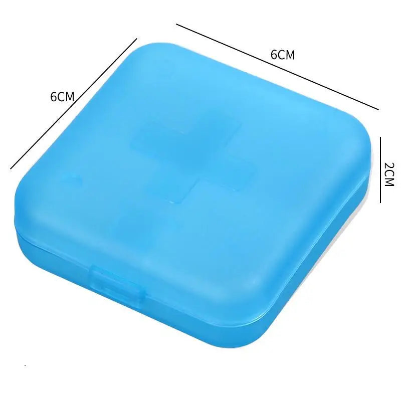 4 Grids Pills Box Plastic Storage Box Weekly Pill Organizer Travel Medicine Container Waterproof Boxes Vitamin Holder