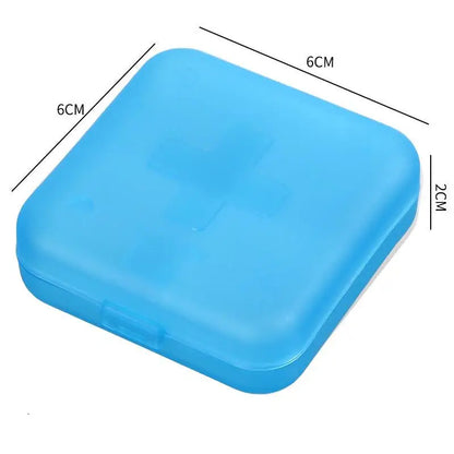 4 Grids Pills Box Plastic Storage Box Weekly Pill Organizer Travel Medicine Container Waterproof Boxes Vitamin Holder