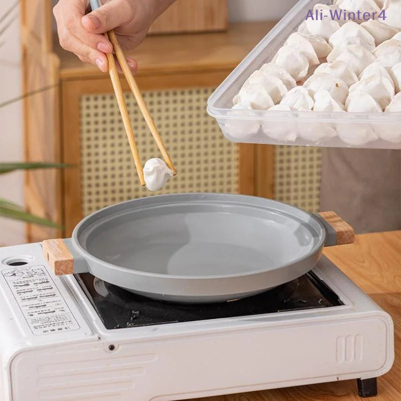 【Winter4】Kitchen Storage Box Refrigerator Organizer Transparent Food Containers Tray For Dumpling Fruits Vegetables Meat Cake