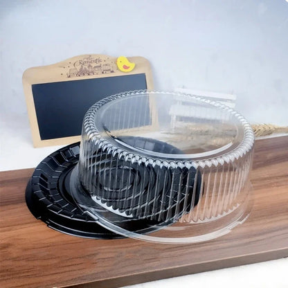 10pcs 8/6 Inch Transparent Cake Box Plastic Cake Boxes And Packaging Transparent Clear Cupcake Muffin Dome Holder Cases Wedding