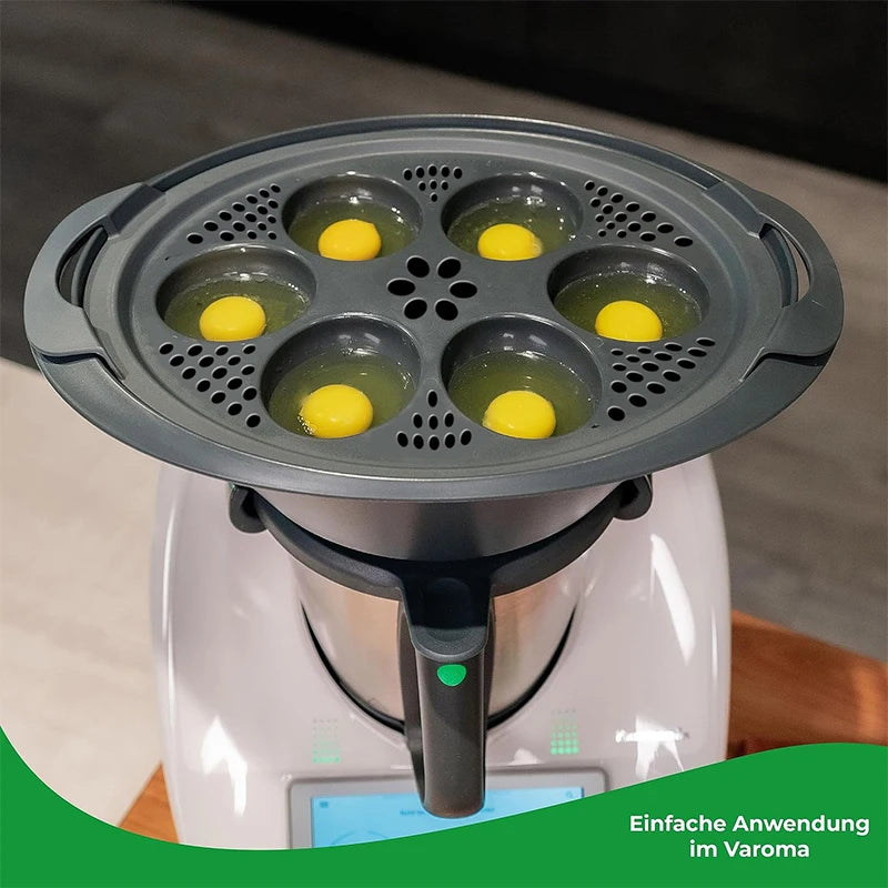 6 in1 Egg Poachers Egg Cooker Tools for Thermomix TM5 TM6 TM31 Eggs Steamer Mold Tray Stand Kitchen Baking Mould Cooking Utensil