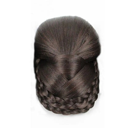 Natural Female Hair Accessories Girls Hair Extension Fake Hair Bun Hanfu Hair Chignon Braided Chignon Bride Hairpiece