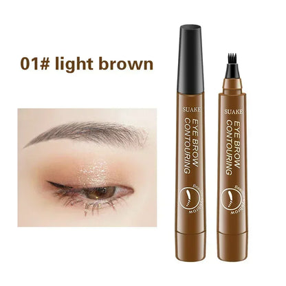 4 Point Eyebrow Pencil Makeup for women Waterproof Liquid Eyebrow Pen Makeup Eyebrow Pencil Microblade Cosmetics Durable