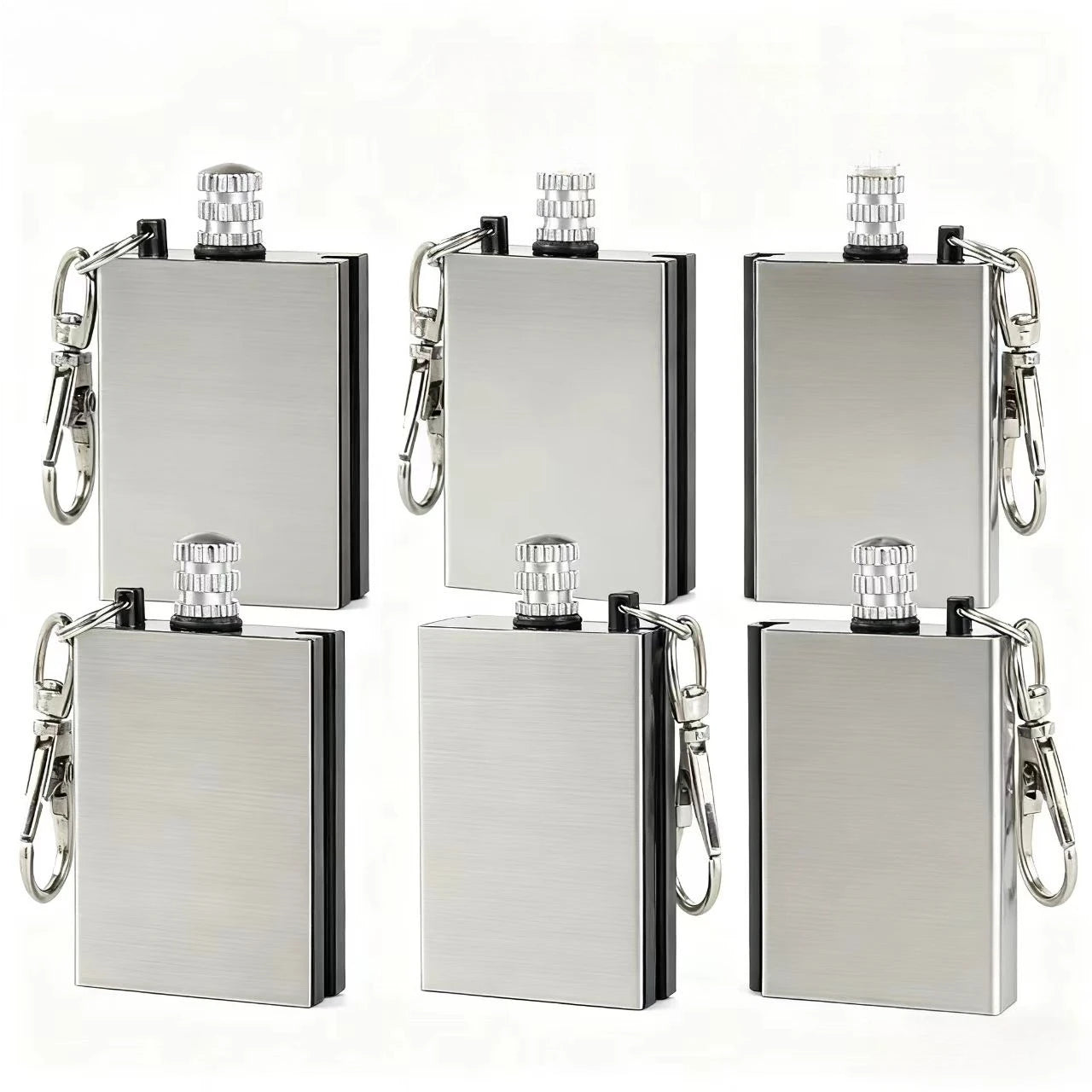 Wanci Match Keychain Waterproof Creative Ignition Safety Match Stick Stainless Steel Lighter Waterproof Cigarette Lighter