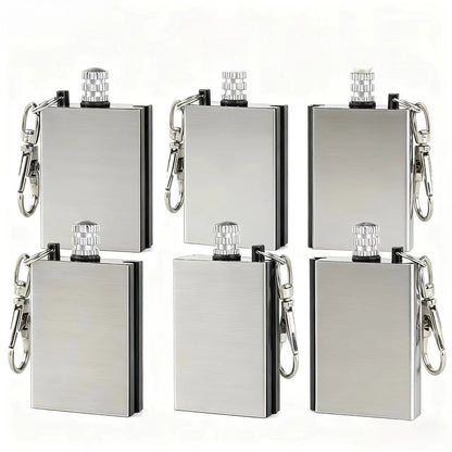 Wanci Match Keychain Waterproof Creative Ignition Safety Match Stick Stainless Steel Lighter Waterproof Cigarette Lighter