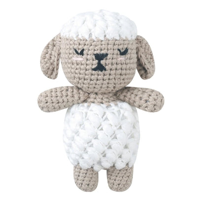 Cotton Crochet Baby Stuffed Rabbit Toy kawaii Handmade Bunny Plush Toys Newborn Handhold Sleeping Doll Kid Early Educational Toy
