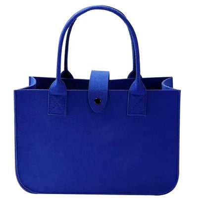 New Fashion Women Bag Felt Cloth HandBag Female Large Capacity Totes Ladies Solid Color Travel Shopping Bags Purses bolso mujer
